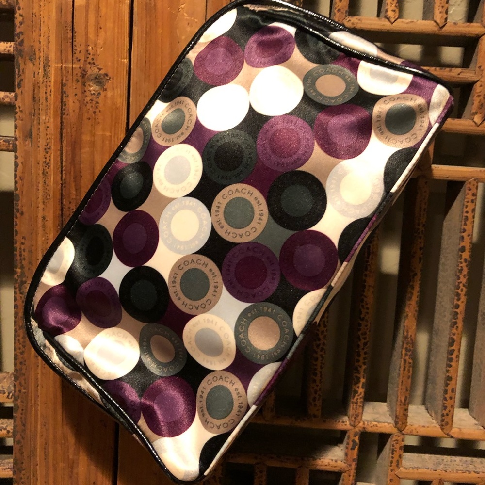 Coach cosmetic bag large
